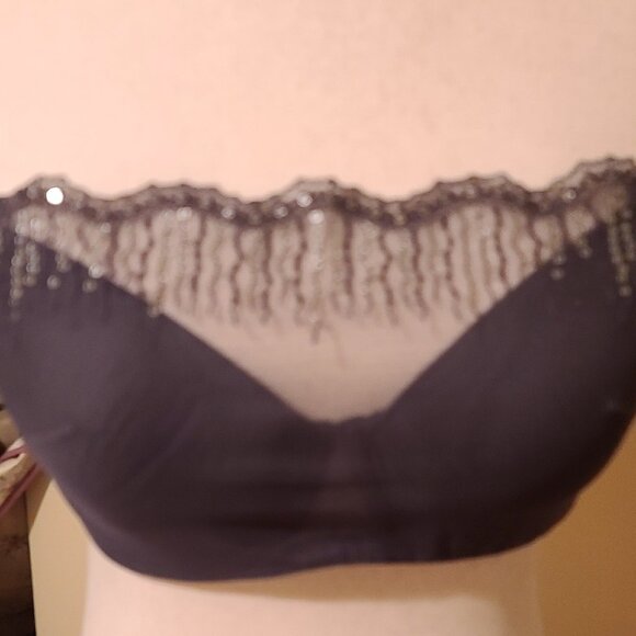 Soma bra bralette half cami shadow grey 36C lace, beautiful - Picture 2 of 6